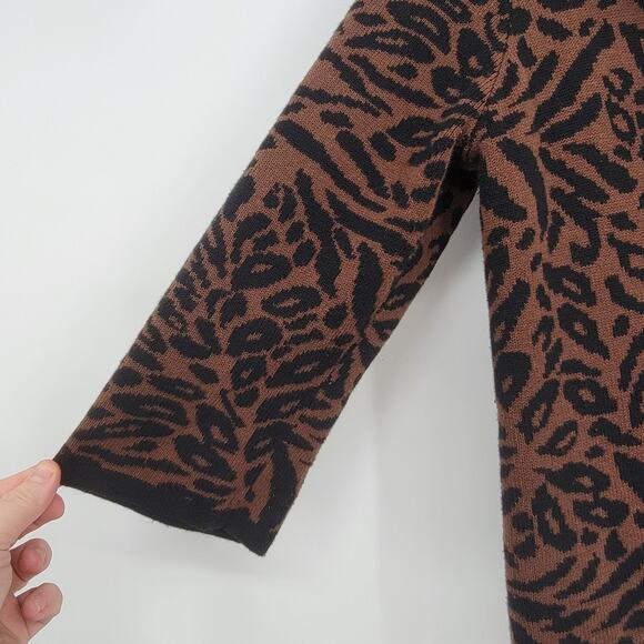 Josephine‎ Chaus Women's Animal Print Cardigan Size Small - Picture 7 of 9